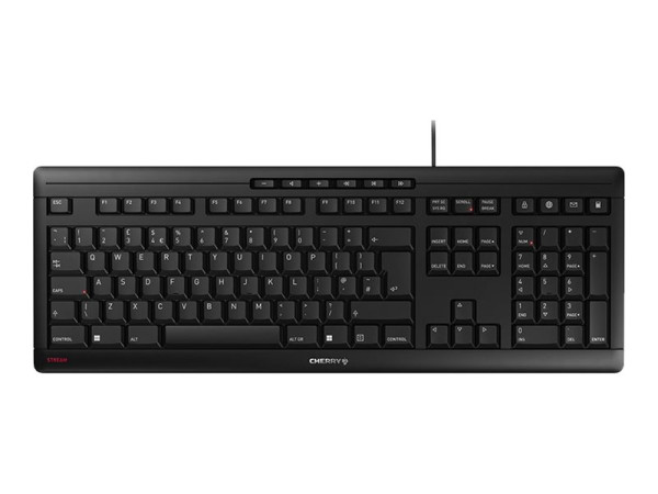 Cherry STREAM Keyboard GB bk U schwarz,