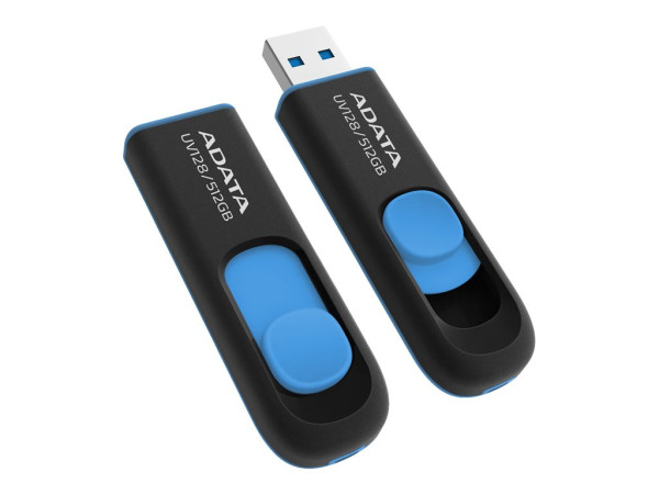 ADATA UV128 512 GB (schwarz/blau, USB-A 3.2 Gen 1)