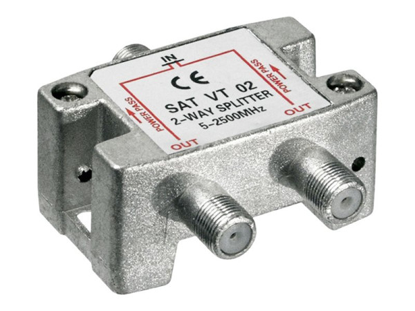 Goobay SAT VT 02 Sat-Verteiler 2-fach 5-2450 MHz - digital-t