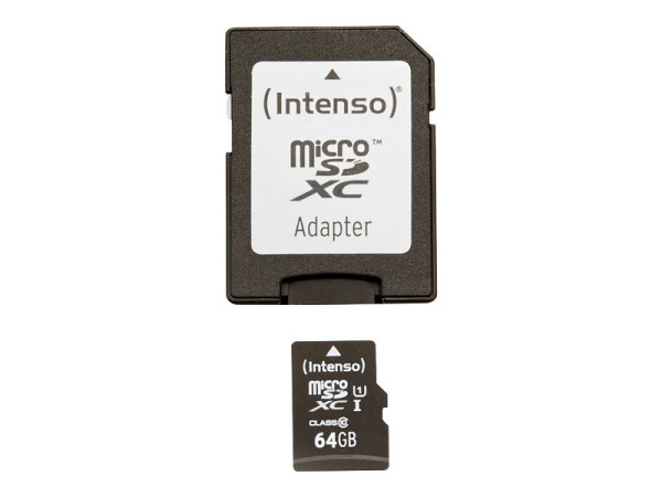 Intenso microSDXC UHS-I 64 GB, Speicherkarte Class 10 64 GB