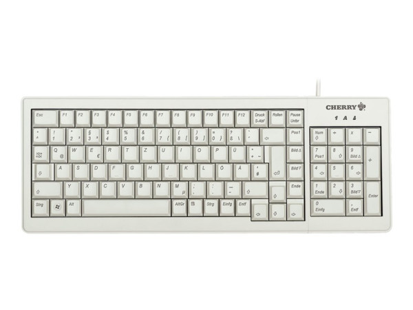 Tas Cherry G84-5200 XS Complete Keyboard hellgr. dt. USB/PS2