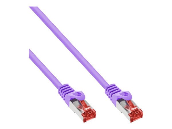 InLine® Patchkabel, S/FTP (PiMf), Cat.6, purple, 5m
