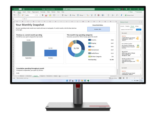 Lenovo 27 L ThinkVision P27h-30 63A1GAT1EU