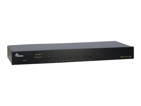 Inter-Tech KVM Switch KS-3108 Rackm RJ45 8 8