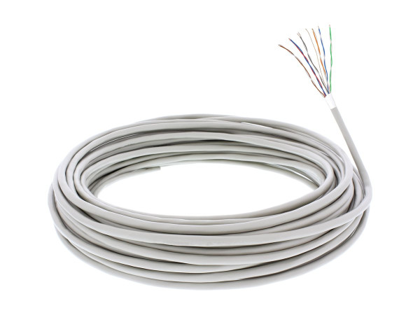 InLine Telefon-Kabel 12-adrig, 6x2x0,6mm, zum Verlegen, 25m