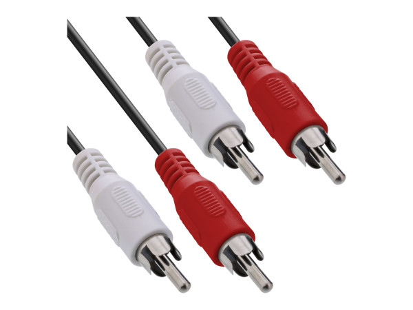 InLine® Cinch Kabel, 2x Cinch, Stecker / Stecker, 1m