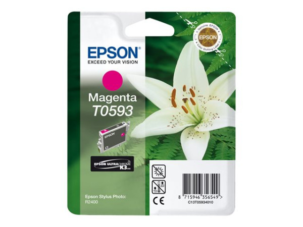 Epson C13T05934010|T0593 Tintenpatrone magenta, 520 Seiten,