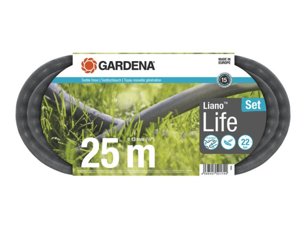 Gardena Gard Textils. Liano Life 1/2", 25 m Set 18455-20