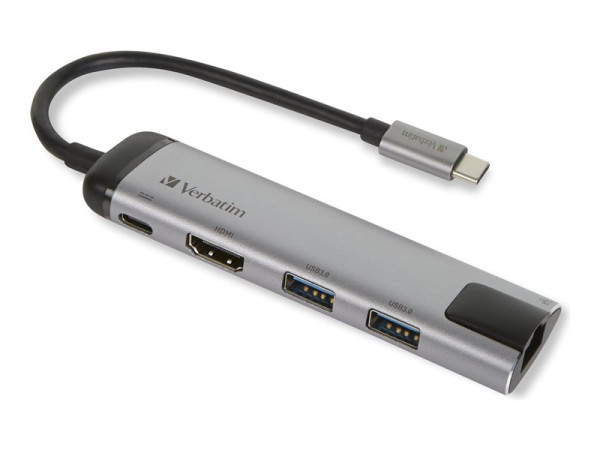 Verbatim USB-C Multiport-Hub HDMI USB 3.0 GE VER