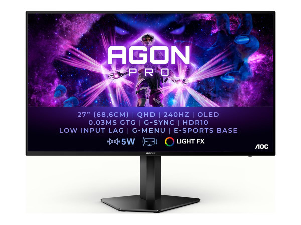 AOC AGON Pro AG276QZD (67.3 cm(26.5 Zoll), schwarz, QHD,