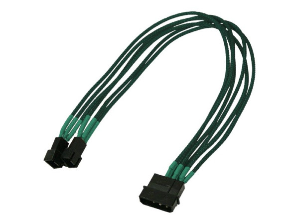 Kabel - Stromkabel Nanoxia 4-Pin Molex - 2x 3-Pin 30cm