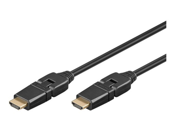 Kabel HDMI St => HDMI St 5,00m v2.0 360 Grad drehend schwarz