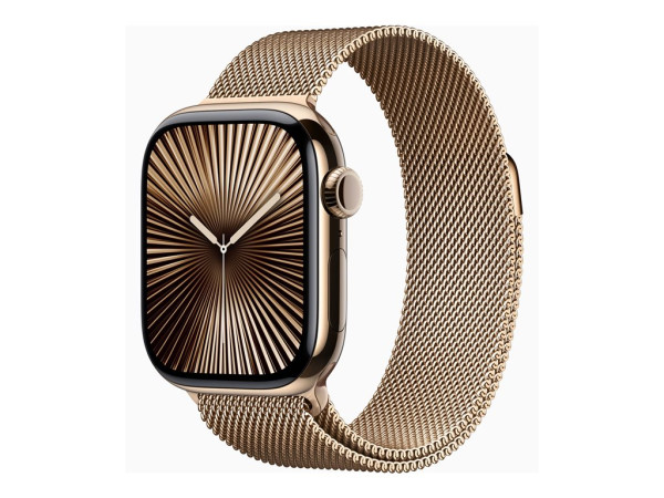 Apple Watch Series 10 (Titan Natur, Titangehäuse, 42 mm,