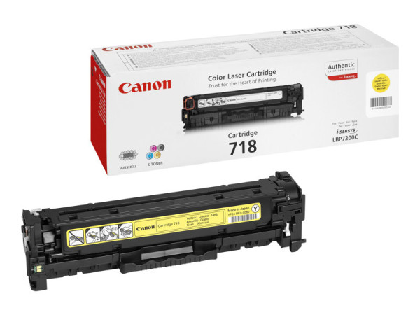 Canon 2659B002|718 Y Tonerkartusche gelb, 2.900 Seiten/5%