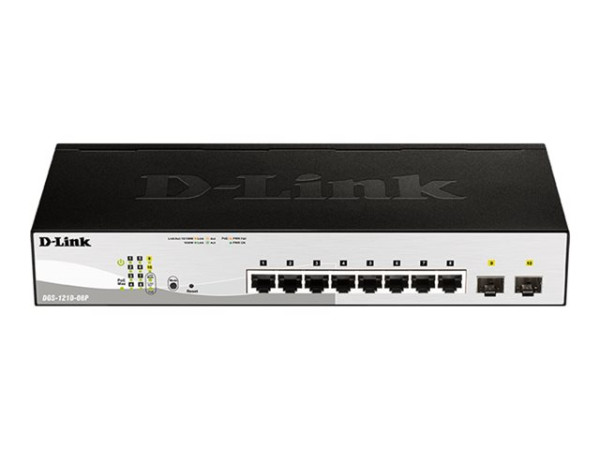 D-Link DGS-1210-08P/E PoE/GE/SMA/08 8x PoE+,