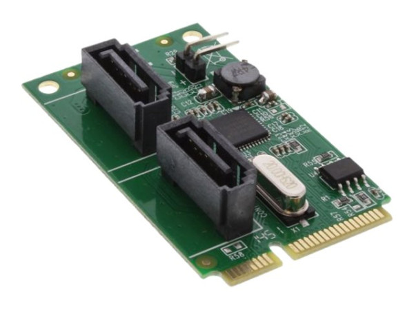 InLine? Mini-PCIe 2.0 Karte, 2x SATA 6Gb/s, RAID 0,1,SPAN