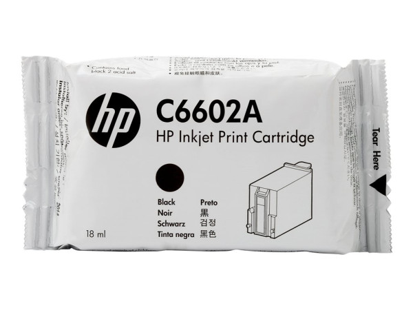 HP C6602A Druckkopfpatrone schwarz, Inhalt 18 ml für HP