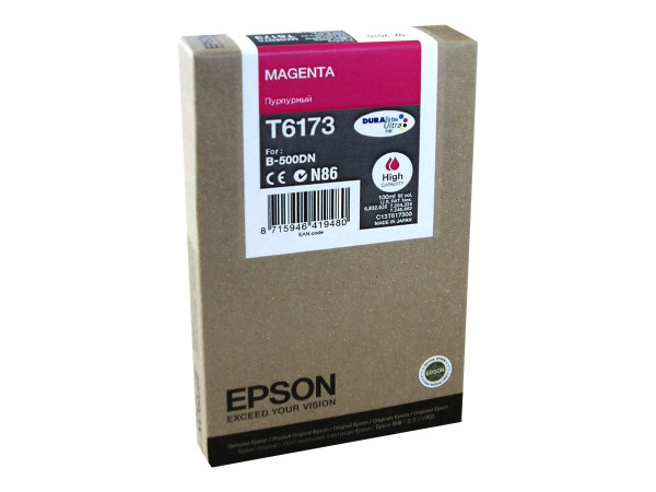 Epson C13T617300|T6173 Tintenpatrone magenta High-Capacity,