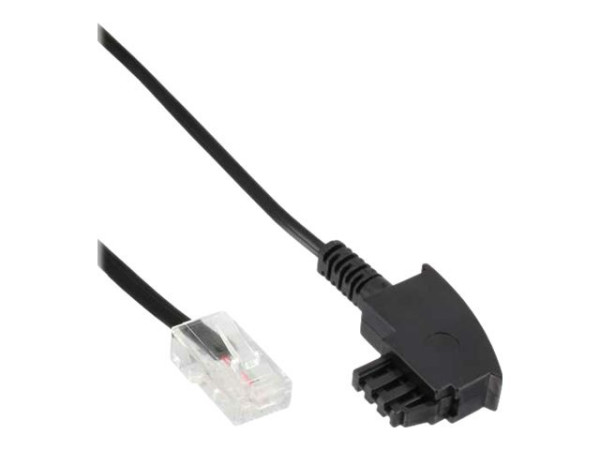 Inline TAE-F Kabel für DSL-Router, TAE-F St. -> RJ45 8/2 1m