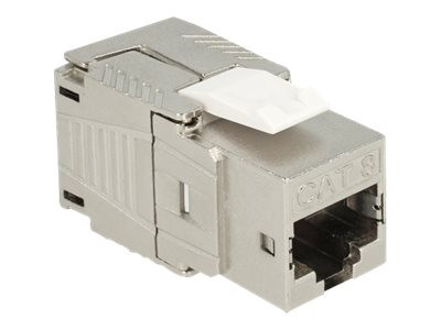 DeLOCK Keystone RJ45 Bu/Bu Cat.8 sr silber