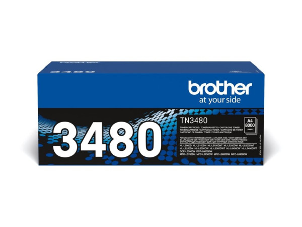 Brother Toner schwarz TN-3480 Toner Schwarz 8000 Blatt