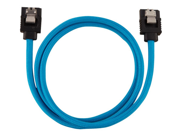 Corsair Premium Sleeved Sata Kabel 2er 60cm blau gerade