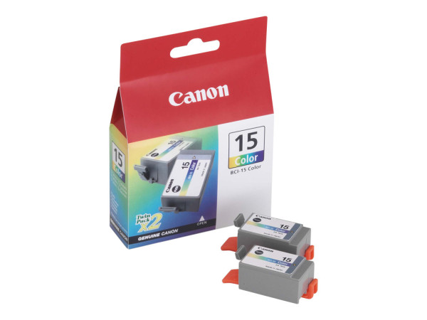 Canon 8191A002|BCI-15 C Tintenpatrone color, 100 Seiten,