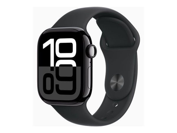 Apple Watch Series 10 (schwarz (glänzend), Aluminium, 42