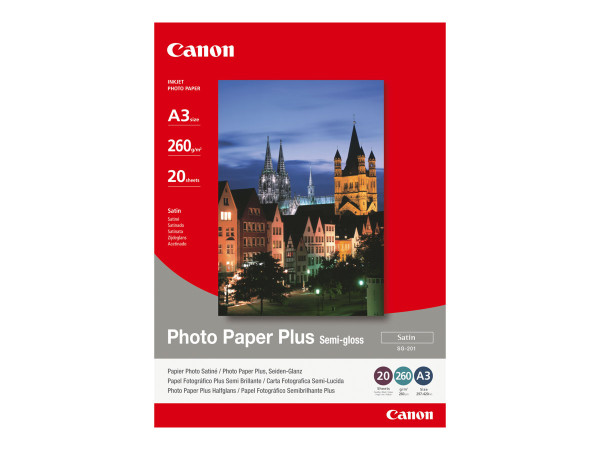 Canon Fotopapier Plus SG-201 DIN-A3 (20 Blatt), 260 g/qm