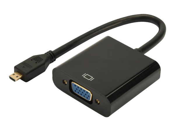 Digitus Konverter Micro-HDMI -> VGA schwarz