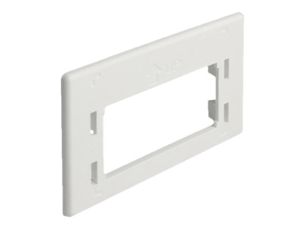 DeLOCK Keystone Adapterplatte wh | für