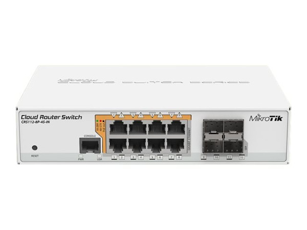 MikroTik MikroTik Cloud Router Switch CRS112-8P-4S-IN, 8x