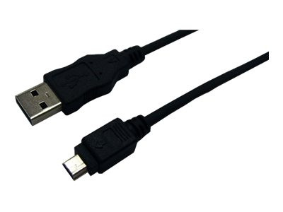 LogiLink USB 2.0 Cable, A-male to B-Mini male, 5-pin, 3m