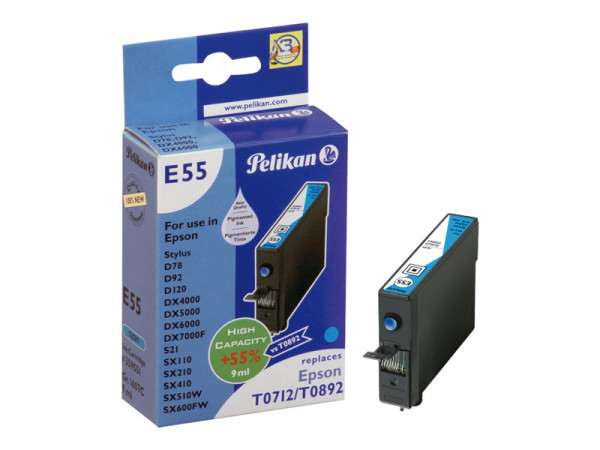 Patrone Epson Pelikan T071/T089 240 comp. Cyan