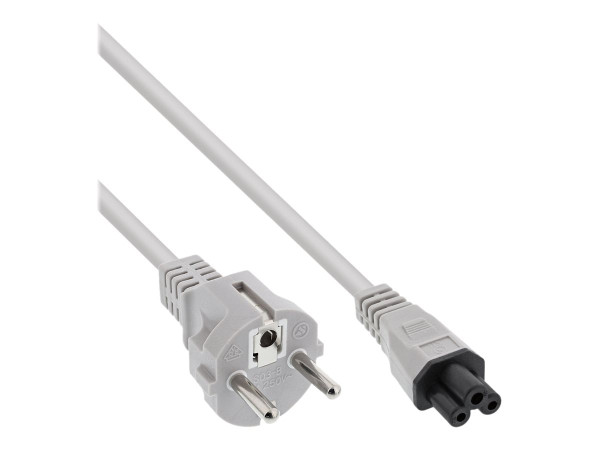 Kabel Strom für Notebook 3pol weiß 0,5m C5