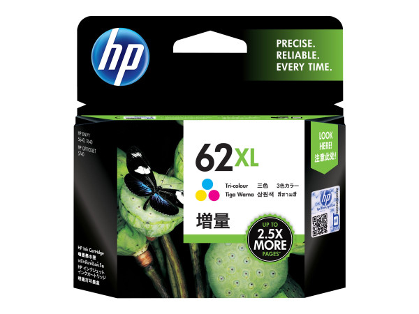 Hewlett-Packard Nr.62XL Tinte farbig C2P07AE