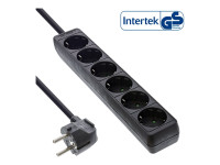 InLine  Steckdosenleiste 6-fach Schutzkontakt 5m schwarz InLine  Steckdosenleiste 6-fach Schutzkontakt 5m schwarz