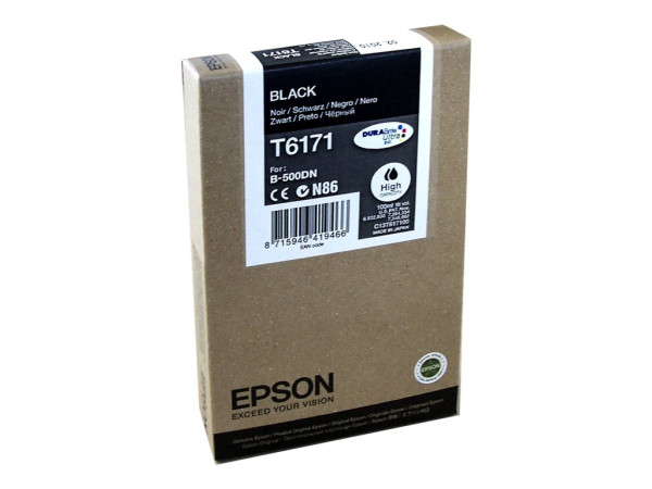 Epson C13T617100|T6171 Tintenpatrone schwarz High-Capacity,