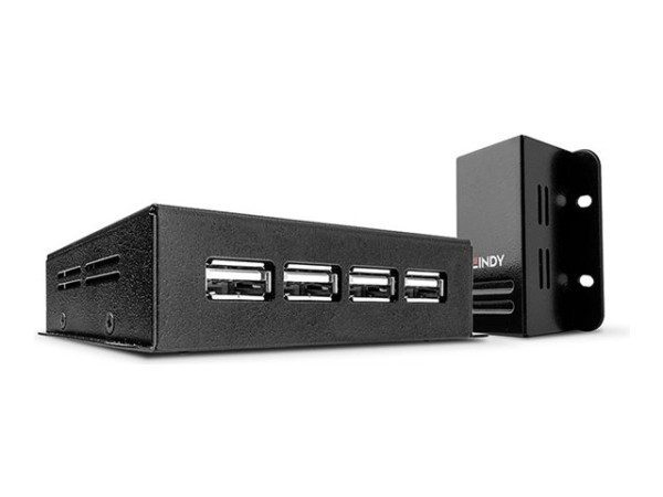 Lindy 50m 4 Port USB 2.0 Cat.6 Extender (schwarz, USB 2.0