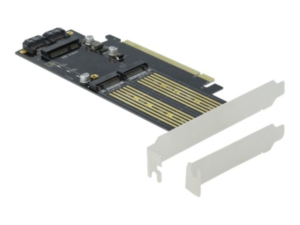 DeLOCK PCIe x16Karte>2x M.2KeyB+1xmSATA
