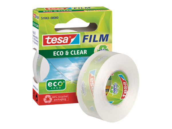 TESA tesa eco&clear 1 Rolle 33mx19mm transparent,