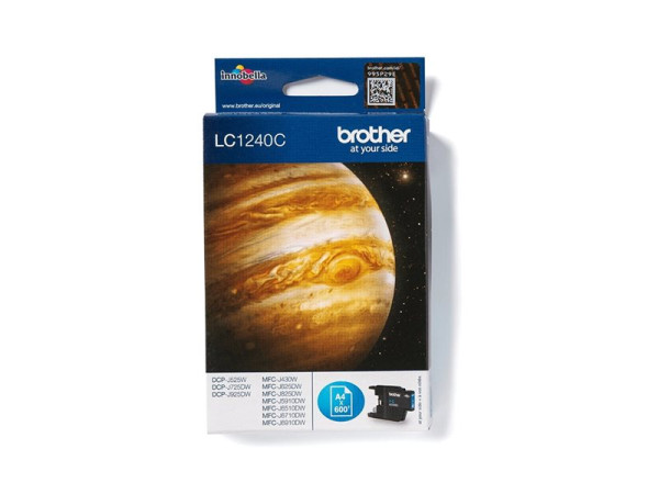 Brother LC1240C Tintenpatrone cyan, 600 Seiten ISO/IEC