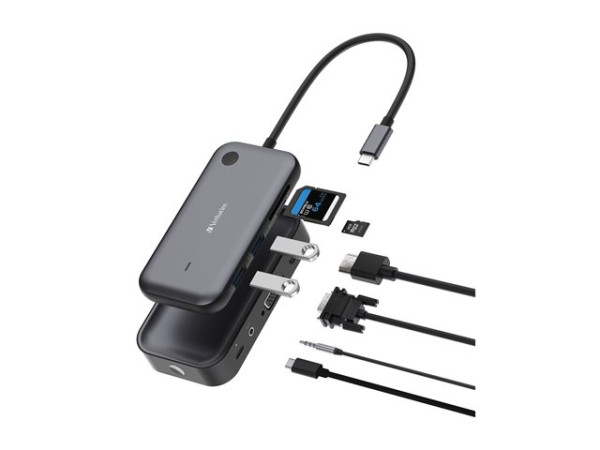 Verbatim USB-Wireless Adapter 1080P m. Hub, WDA-01