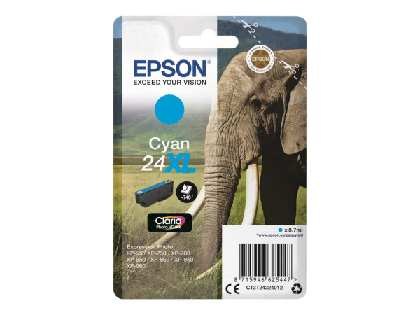 Epson Tinte CY C13T24324012 Claria Photo HD