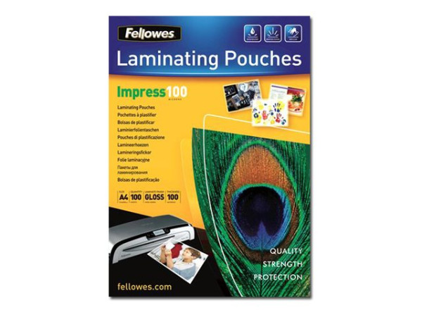 Laminierfolie Fellowes Capture A4 100 Mikron 100er Pack