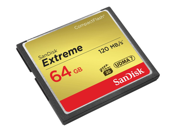 64 GB CompactFlash SANDISK EXTREME 120MB/s [85MB write] reta