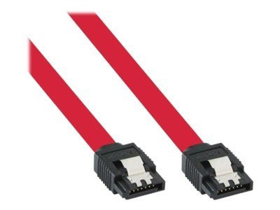 InLine® SATA 6Gb/s Kabel, mit Lasche, 0,5m