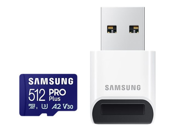 Samsung PRO Plus 512 GB SDXC (2023) (UHS-I U3, Class 10,