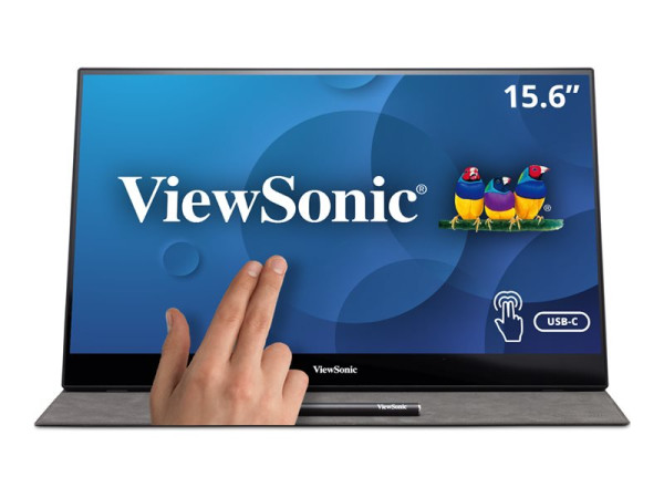 ViewSonic TD1655 (39.6 cm (15.6 Zoll), silber/schwarz,