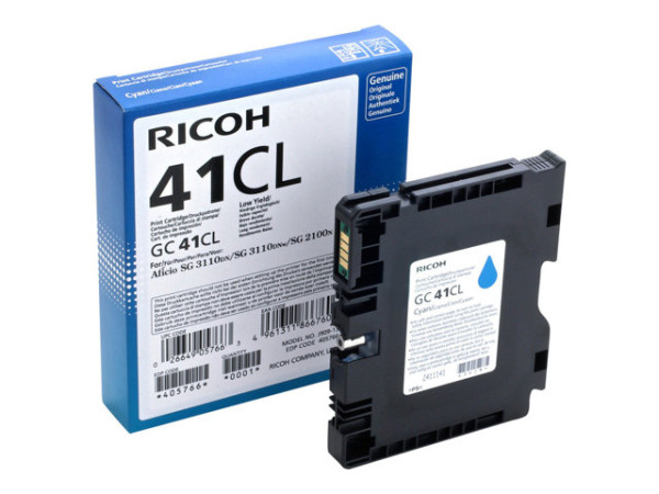 Ricoh Gel cyan GC-41CL, Tinte Tinte Cyan 600 Blatt